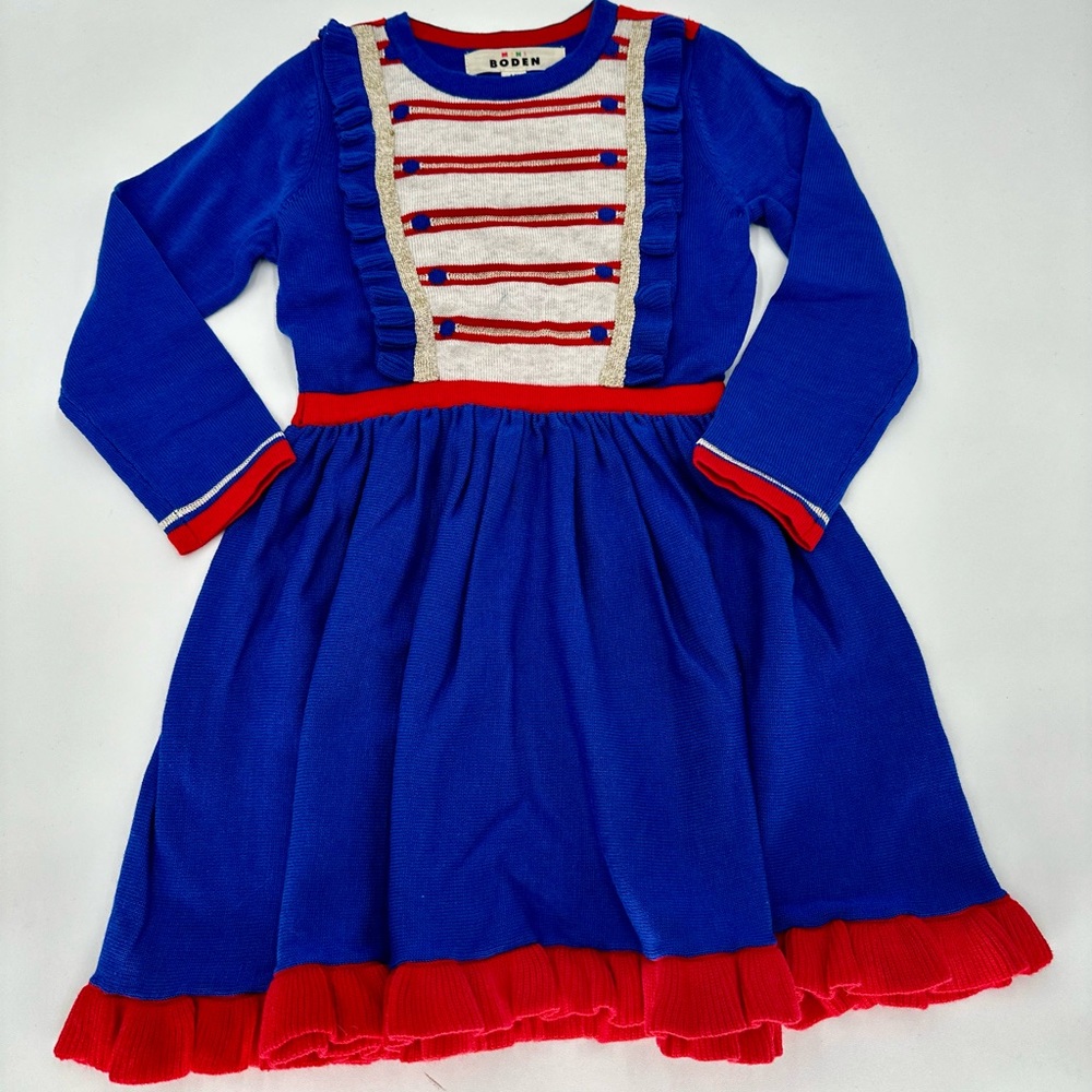 Mini Boden Nutcracker Knitted Dress 4-5